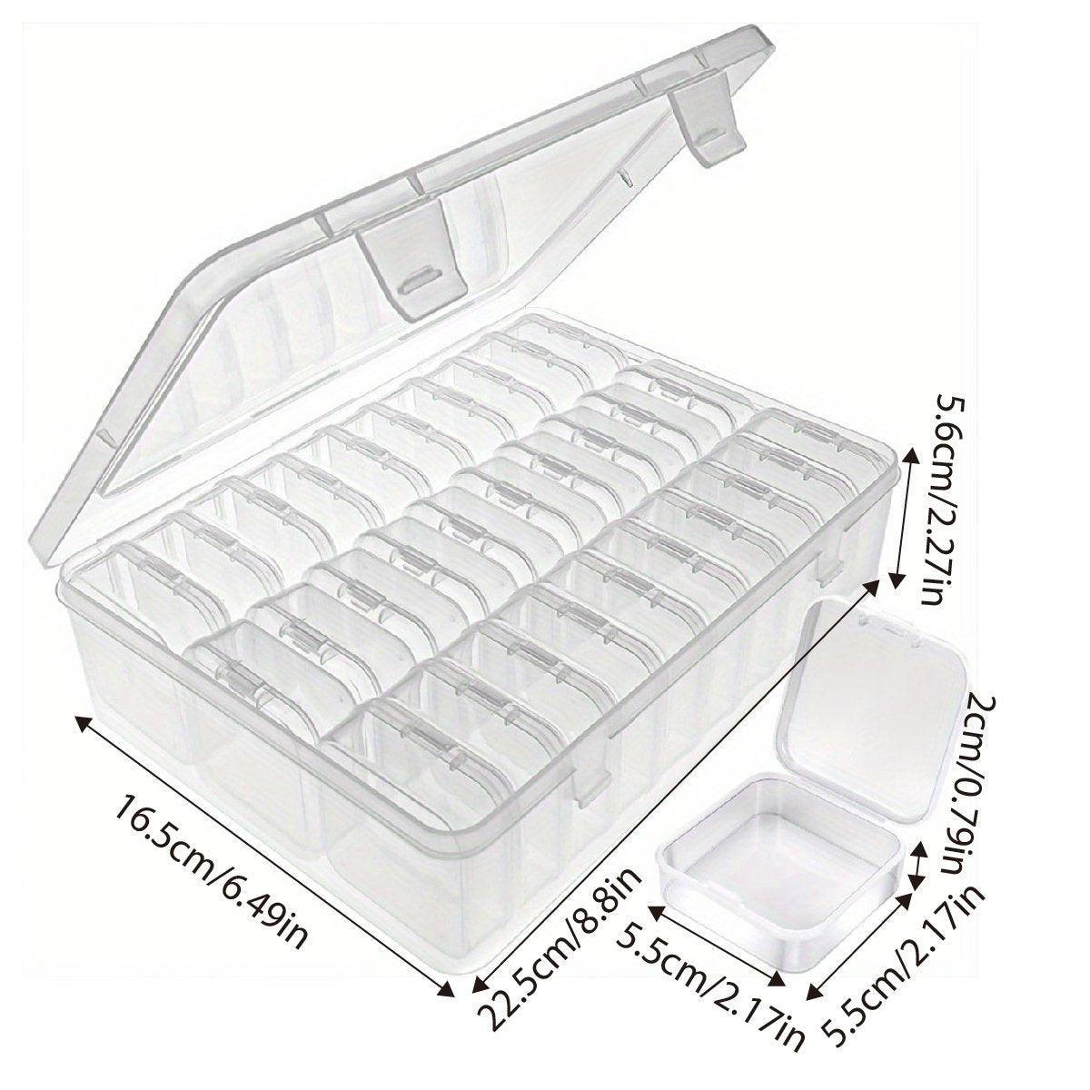 Storage Box Transparent Desktop Organizer Jewellery Beads Box