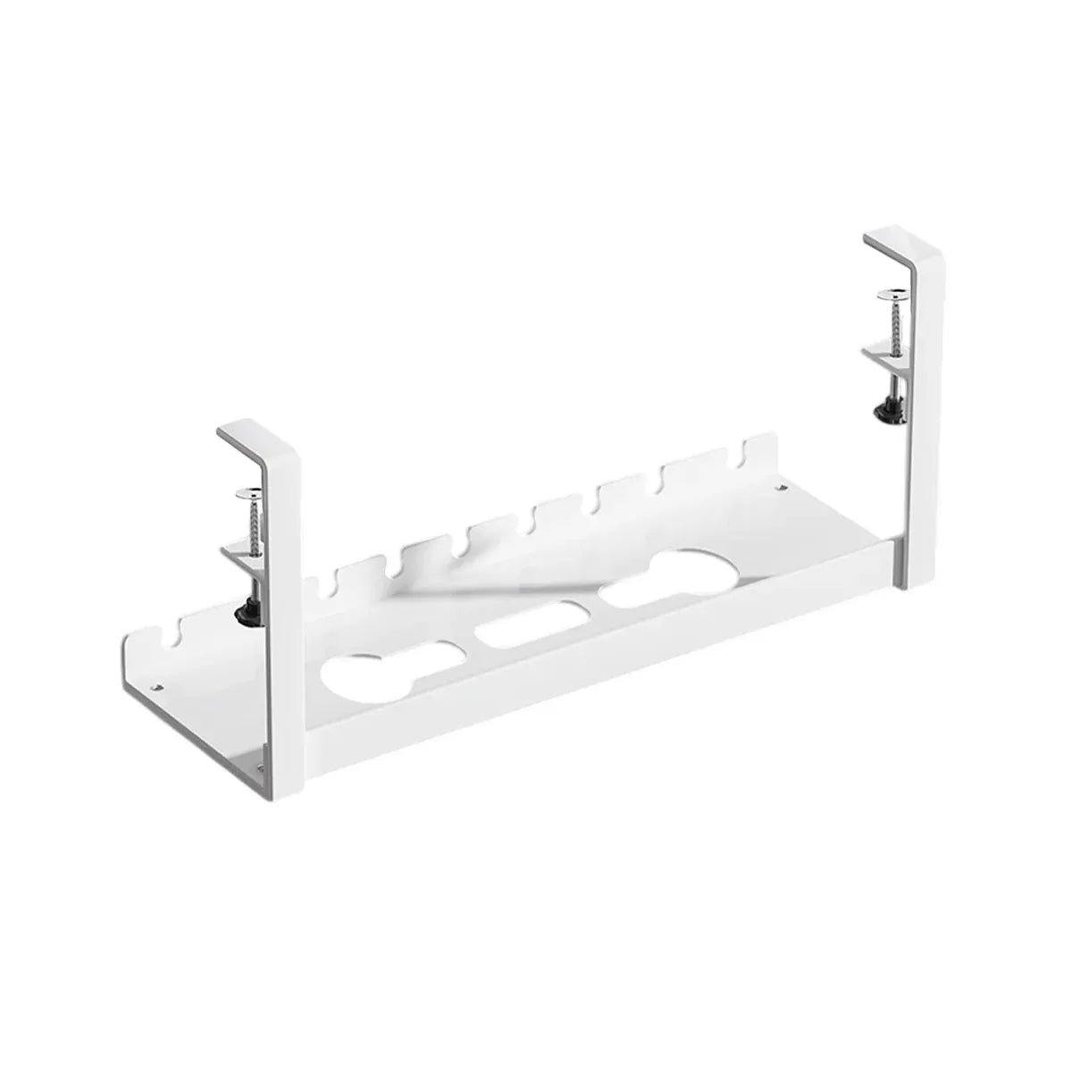 Under Table Cable Management Rack Wire Organizer Power Strip Holder for Home - 40cm