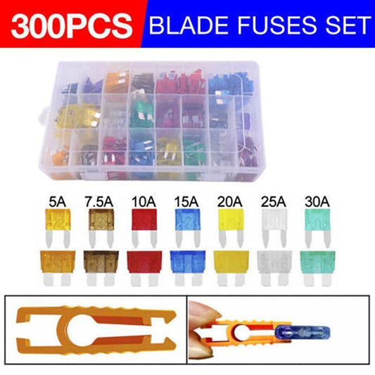 300Pcs Car Blade Fuses Assortment Assorted Kit Blade Set