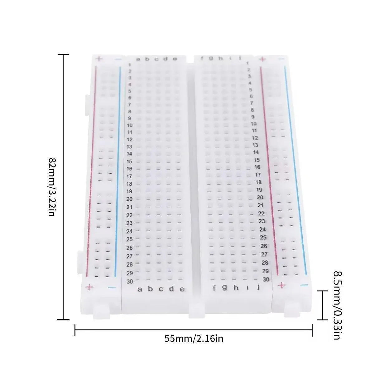 10PCS Solderless Breadboard 400 Hole Test Board Jumper Wire Kit Plastic Box