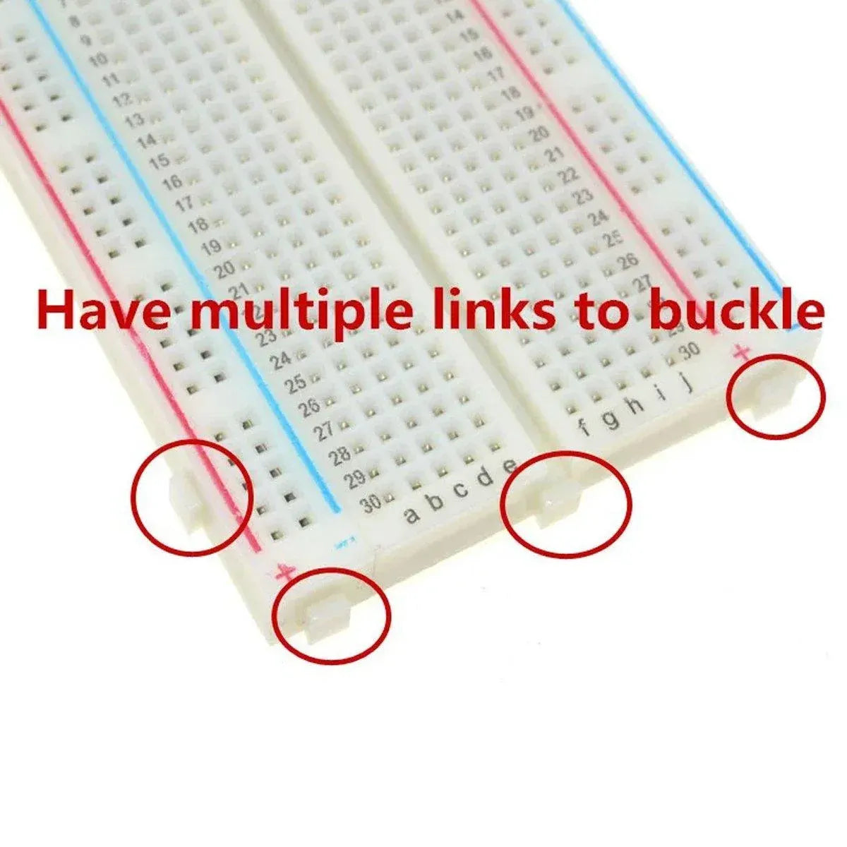 10PCS Solderless Breadboard 400 Hole Test Board Jumper Wire Kit Plastic Box