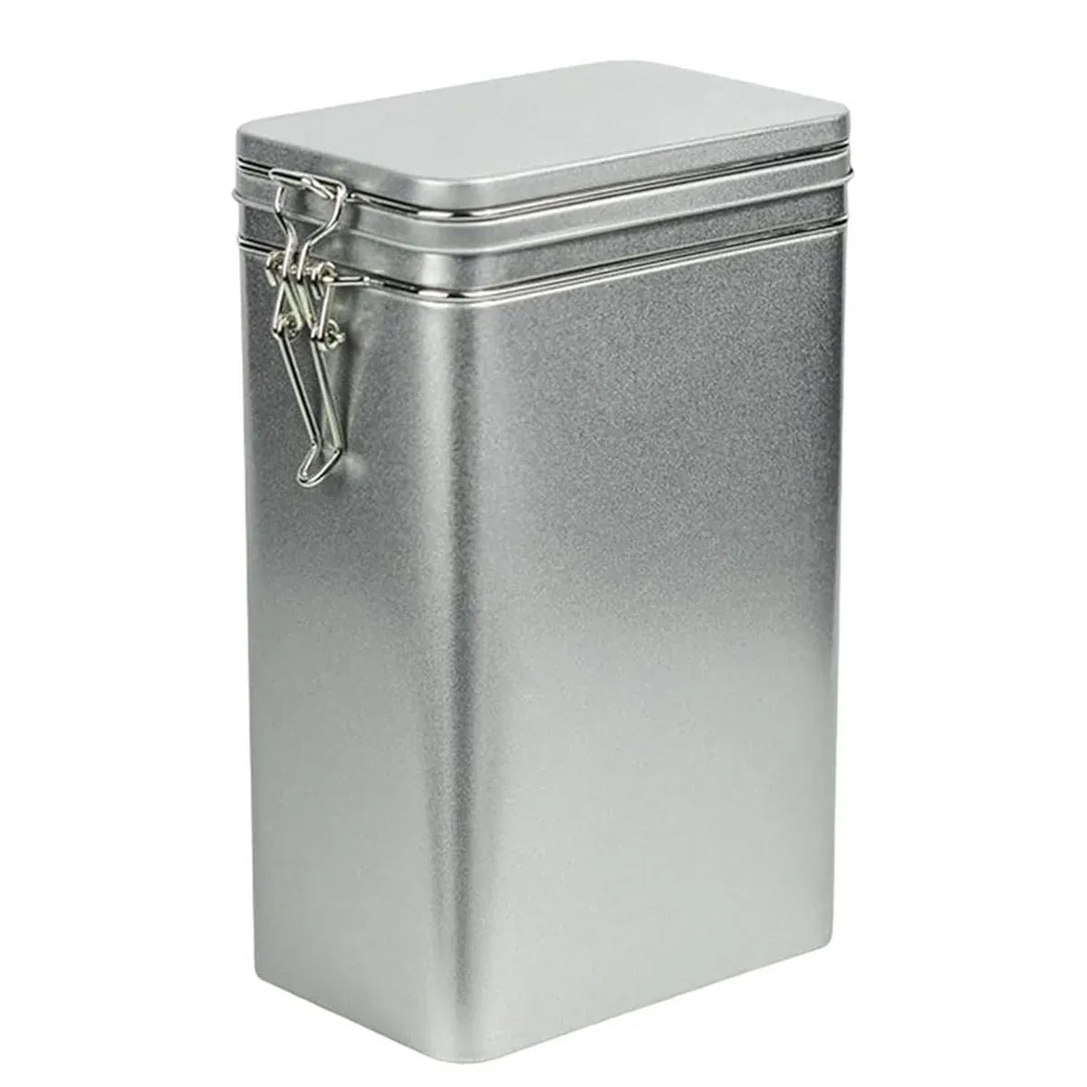 Tea Storage Canister Airtight Coffee Beans Container Iron Food Sealed Jar