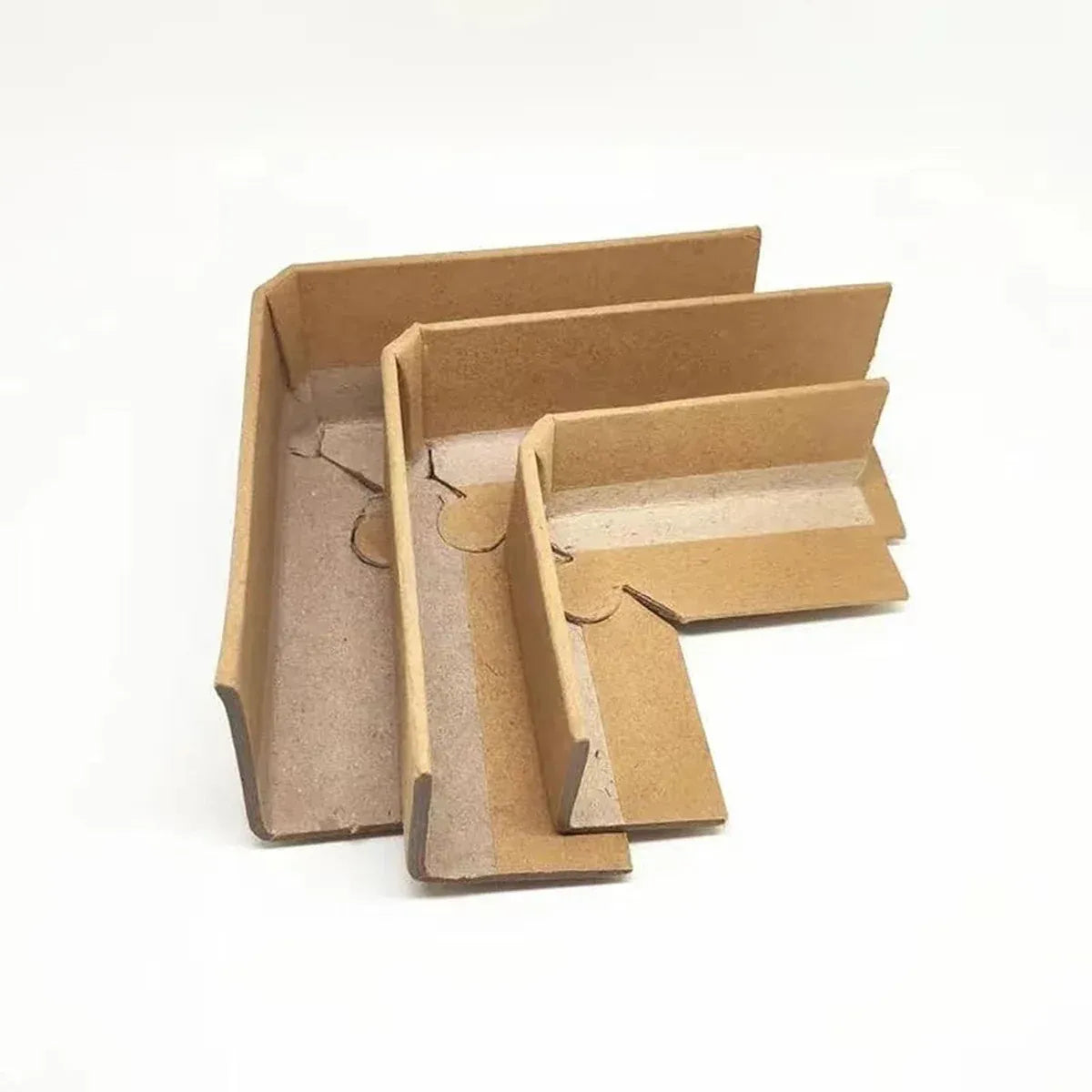 100pcs Kraft Paper Cardboard Corner Protector 90 Degree Angle Guard for Packing - 50x50x4mm