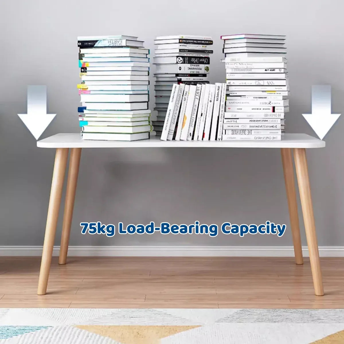 Rectangular Desktop Computer Desk Office Table Sturdy Space-Saving Home Office
