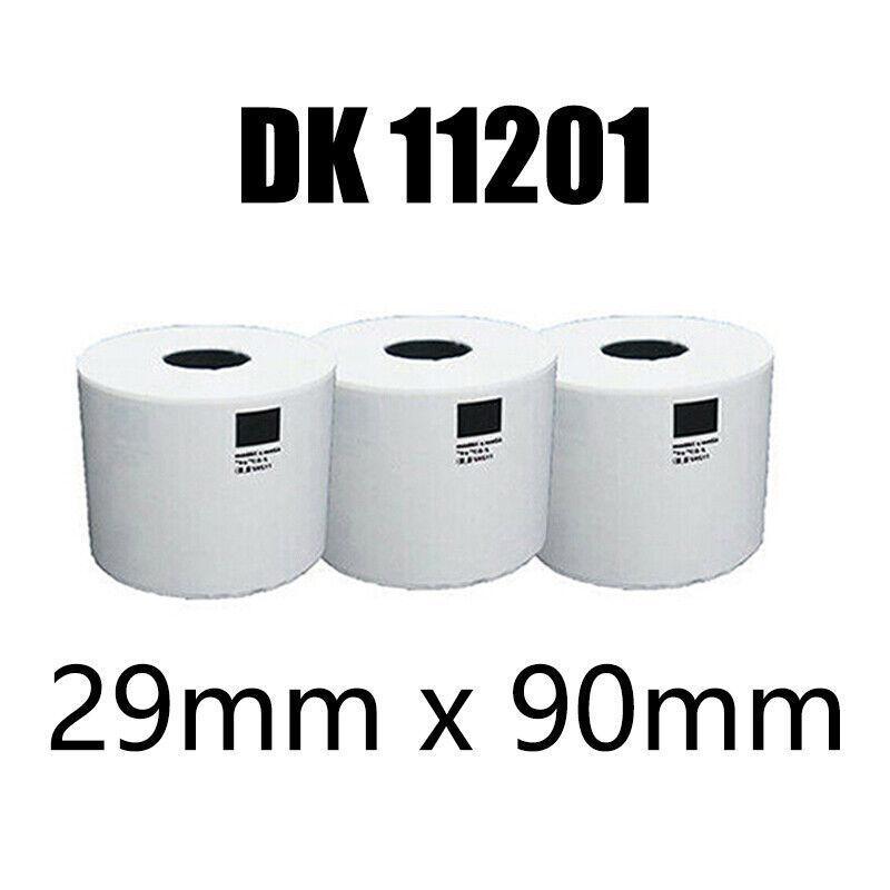 8 Rolls Compatible Brother Dk11201 400 Address Labels 29X90Mm