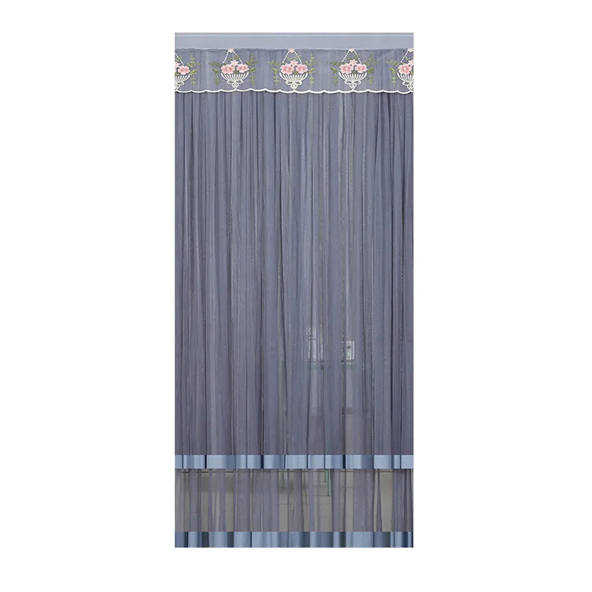 Door Curtain Breathable Insect Proof Durable High-Quality for Home Kitchen Use - Grey