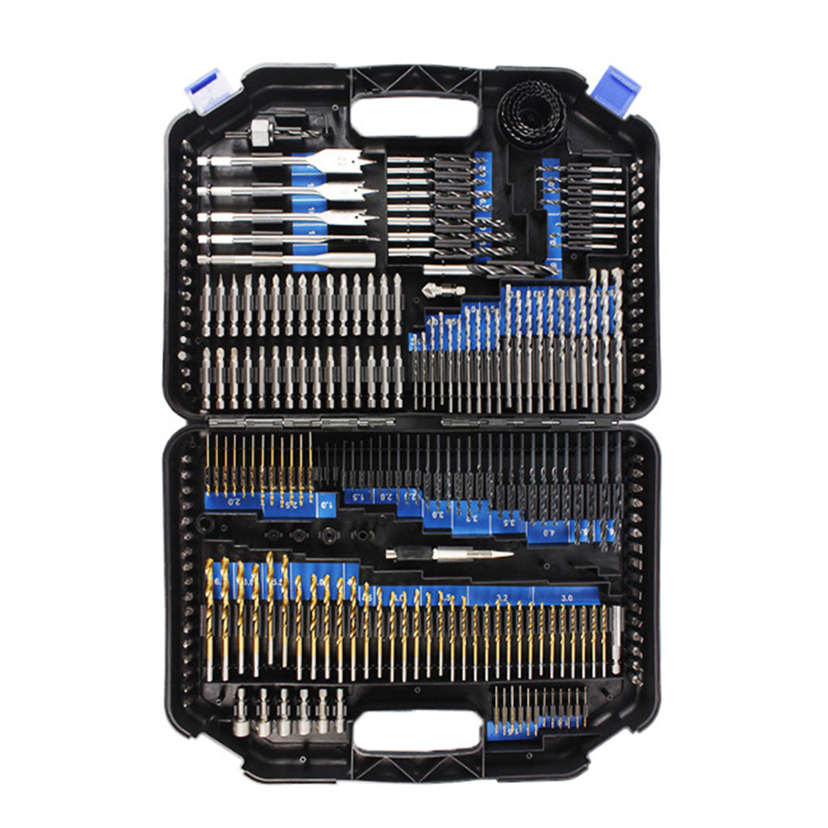 246pcs Drill Bit Set Hole Opener Drills Kit Metal Wood Plastic DIY