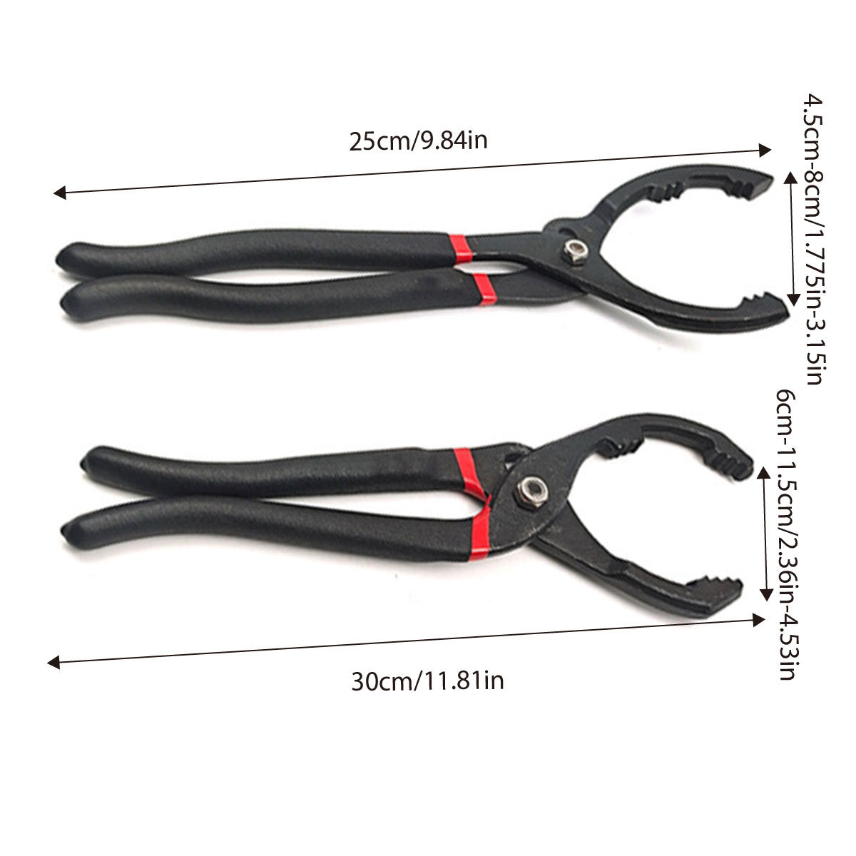 Oil Filter Pliers Wrench 10/12 Inch Heavy Duty Spanner Tool