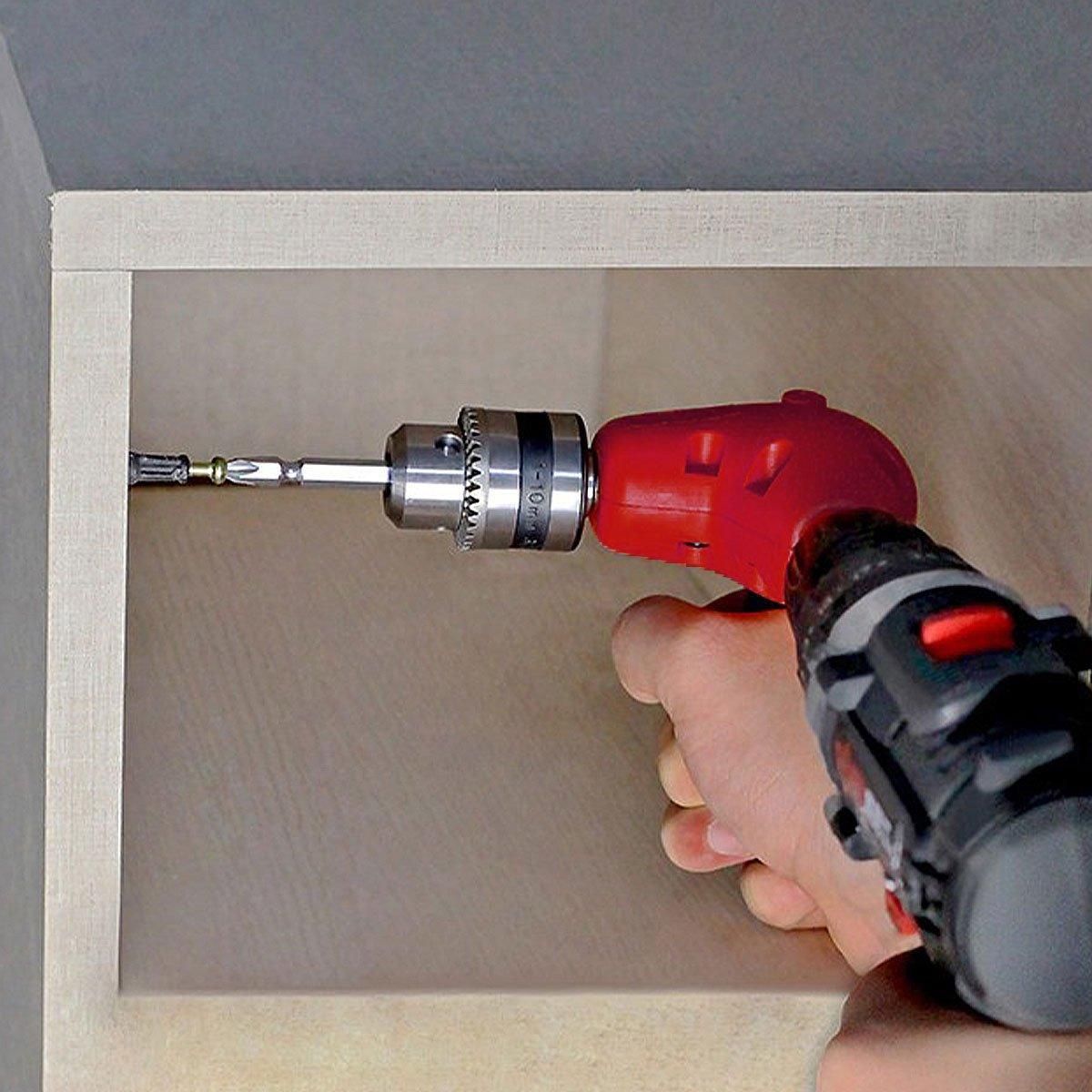90-Degree Right Angle Drill Attachment 1/4inch Drive Adapter