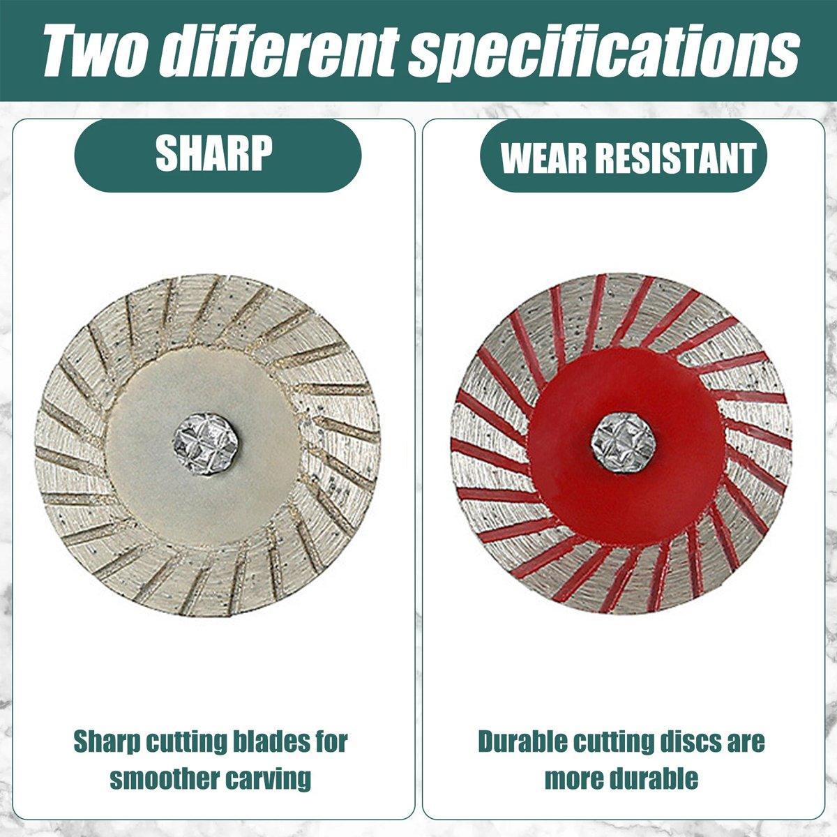 10pcs 40mm Stone Engraving Saw Blades Corrugated Cutting Tools
