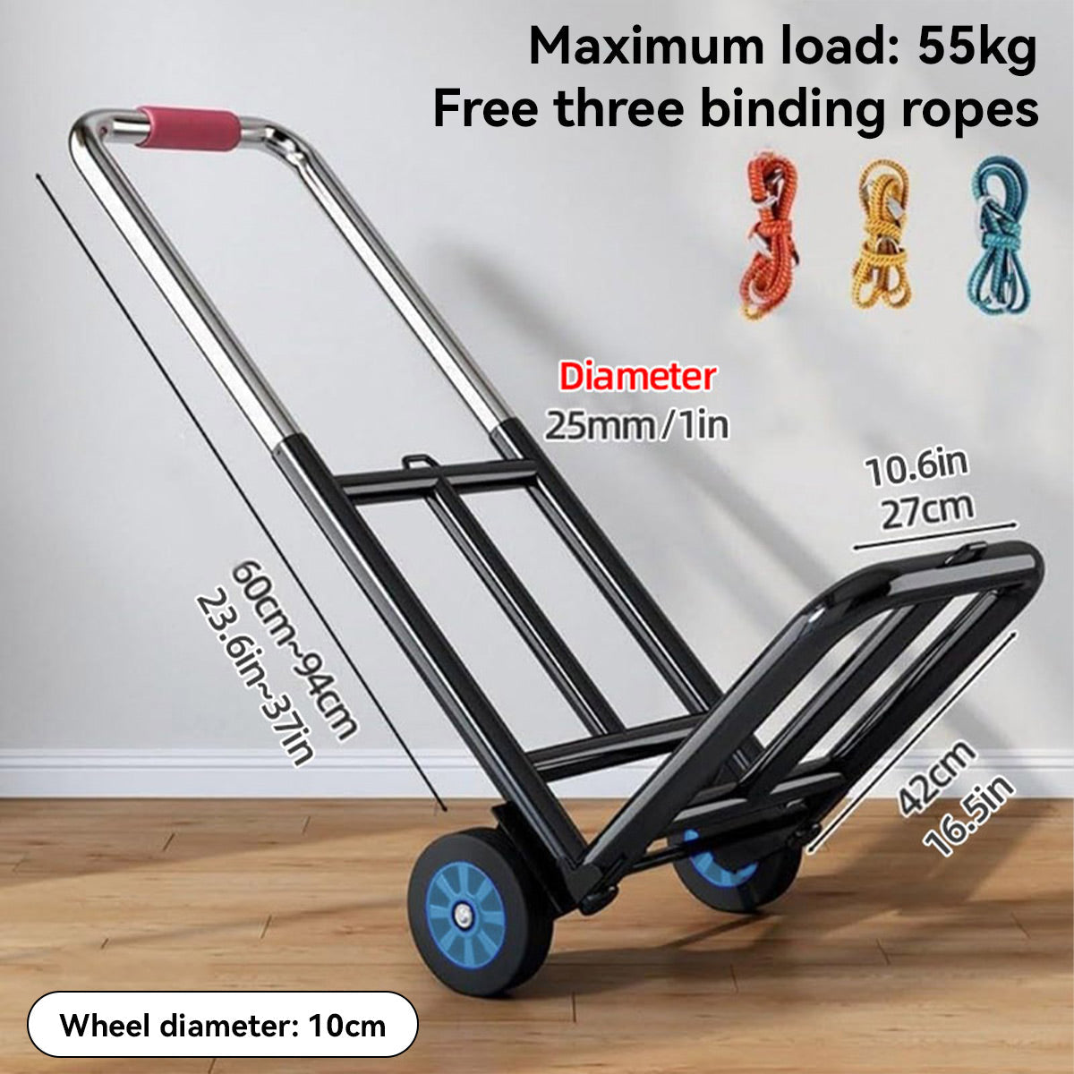 Hand Trolley Heavy Duty Solid Wheel or Stair Climber