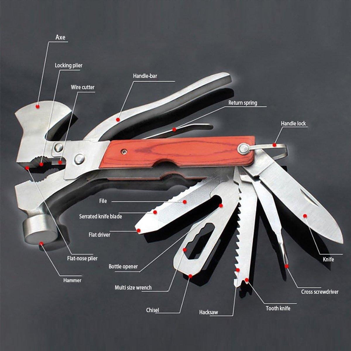 Multifunctional Axe Hammer Portable Outdoor Tool Versatile Camping