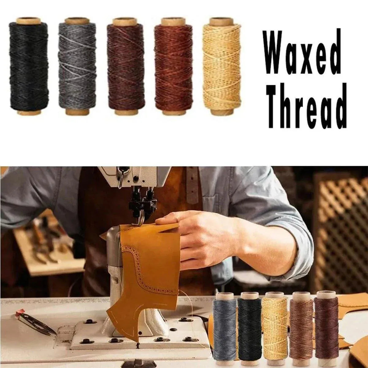 Handmade DIY Leather Crafting Tools Kit for Sewing Stitching and Repair Work