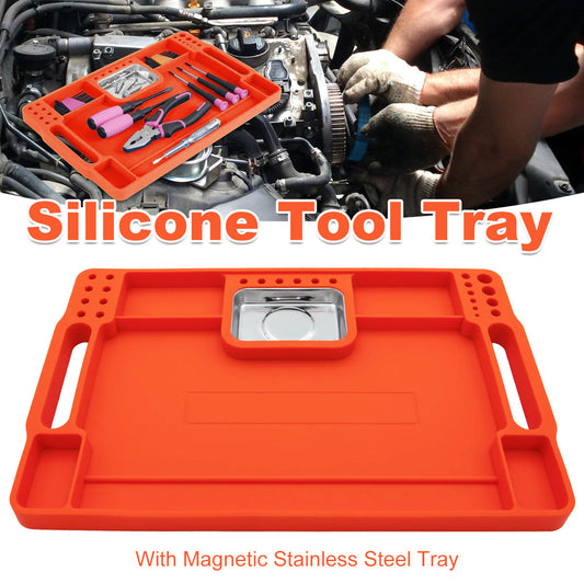 Tool Tray Silicone Tool Part Tray Organizer Workshop Garage Accessories