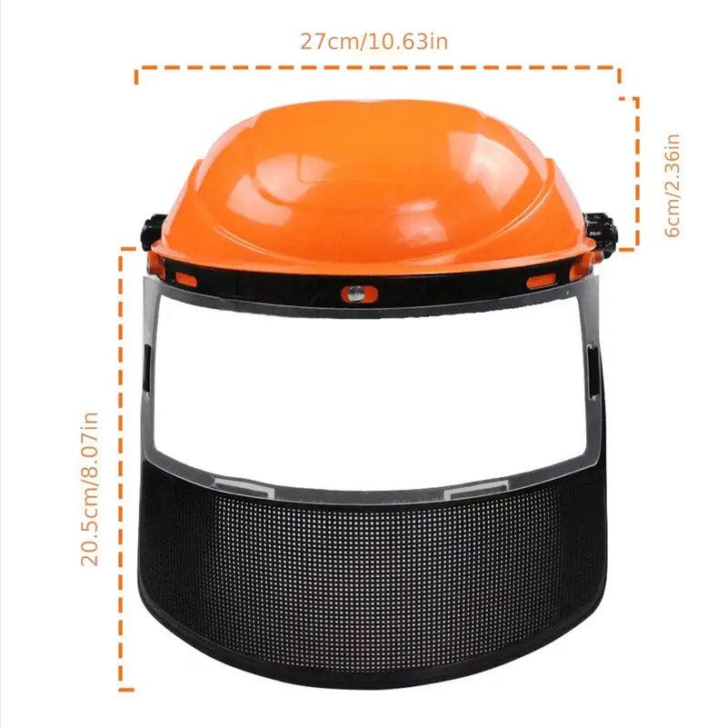 Garden Face Shield Headgear for Mowing and Outdoor Use - Yellow