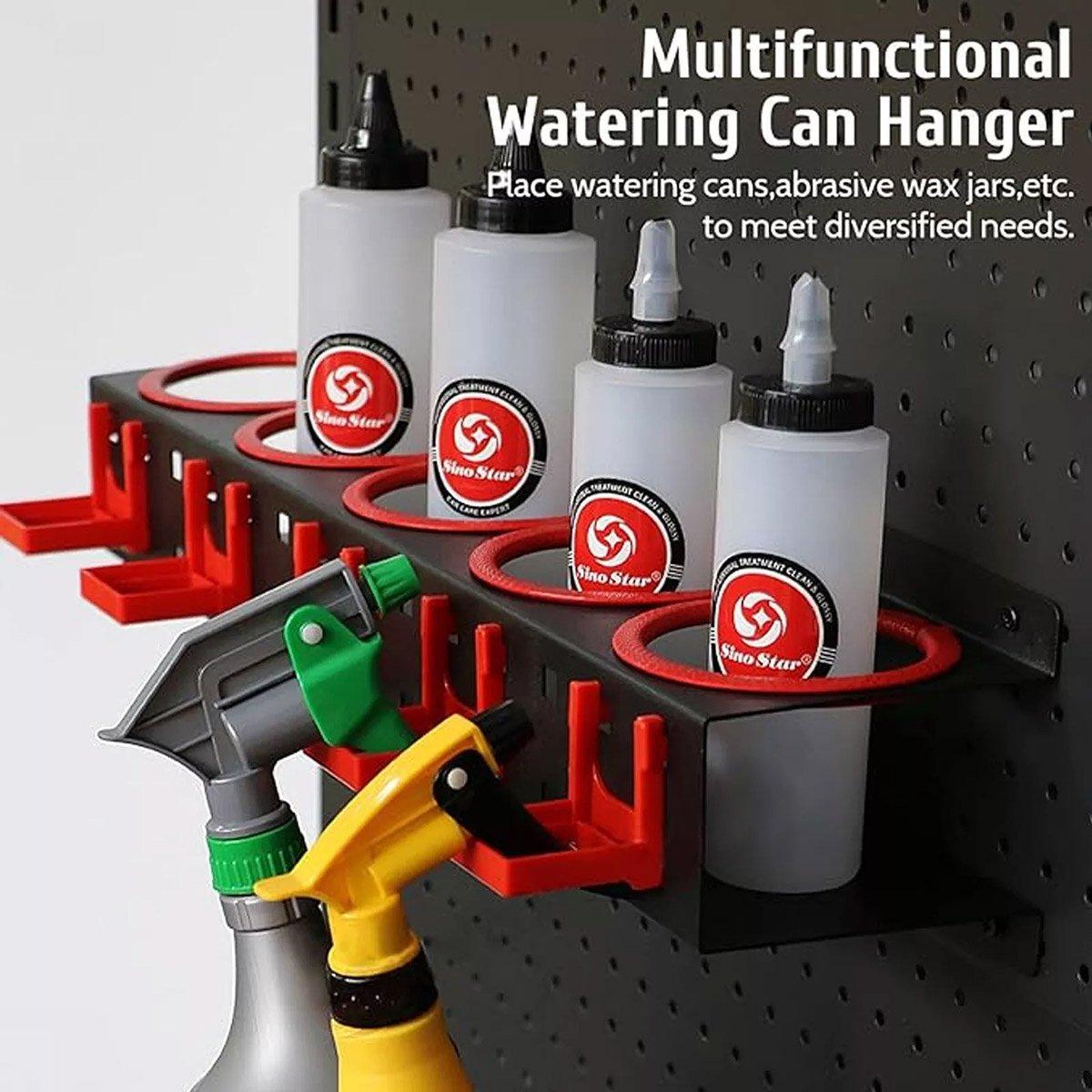 Car Wash Spray Bottle Holder Wall Mount Detailing Storage Rack