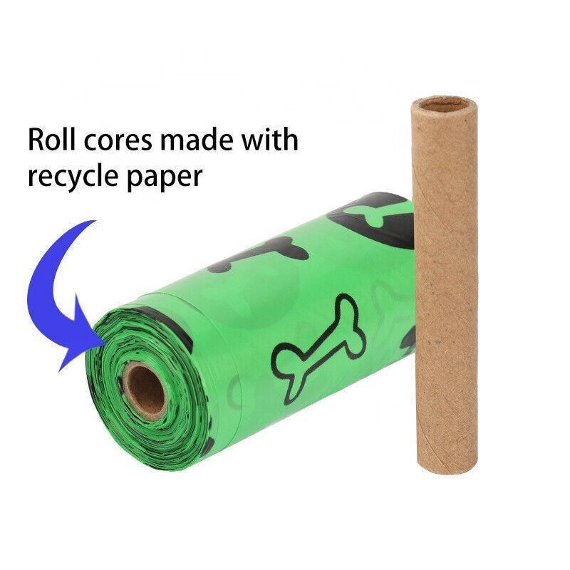 Biodegradable & Compostable Dog Poo Bags Pet Poop Bag Garbage Disposable Clean - 16 Rolls(240 Bags)