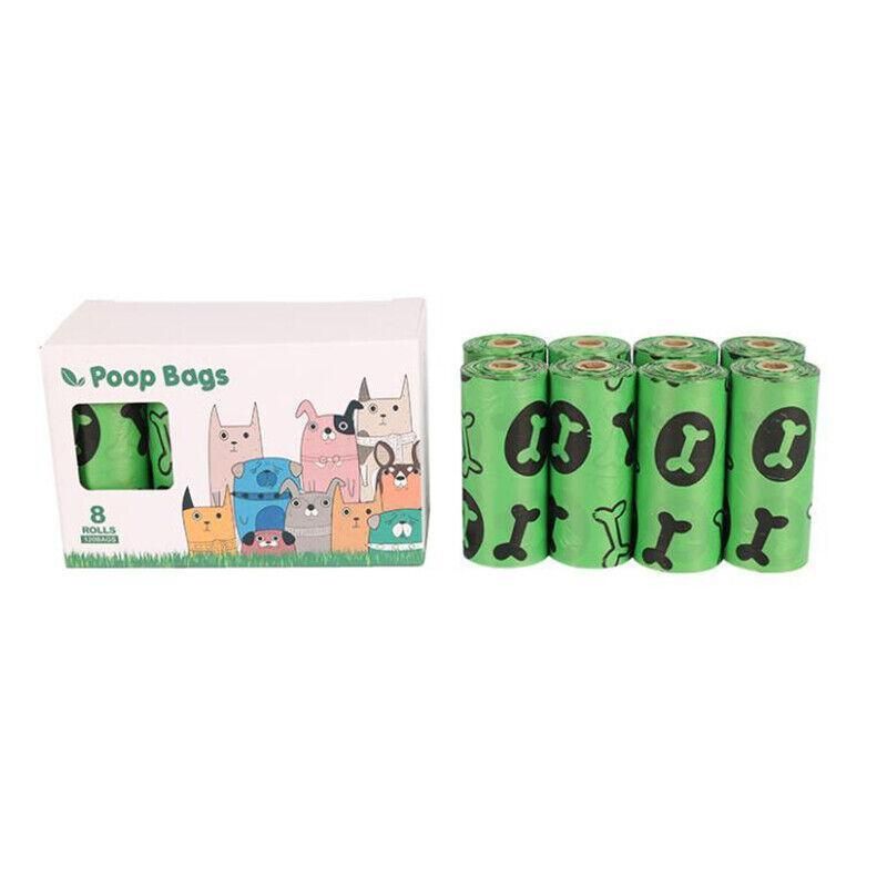 Biodegradable & Compostable Dog Poo Bags Pet Poop Bag Garbage Disposable Clean - 16 Rolls(240 Bags)