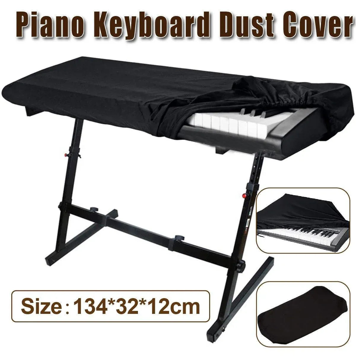 88 Key Stretchable Piano Keyboard Dust Cover Protector for Electronic Keyboard