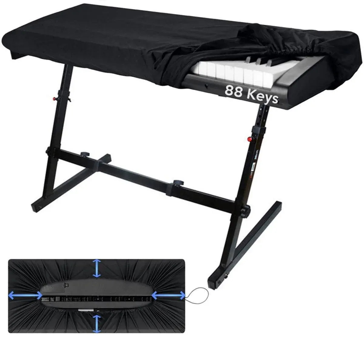 88 Key Stretchable Piano Keyboard Dust Cover Protector for Electronic Keyboard