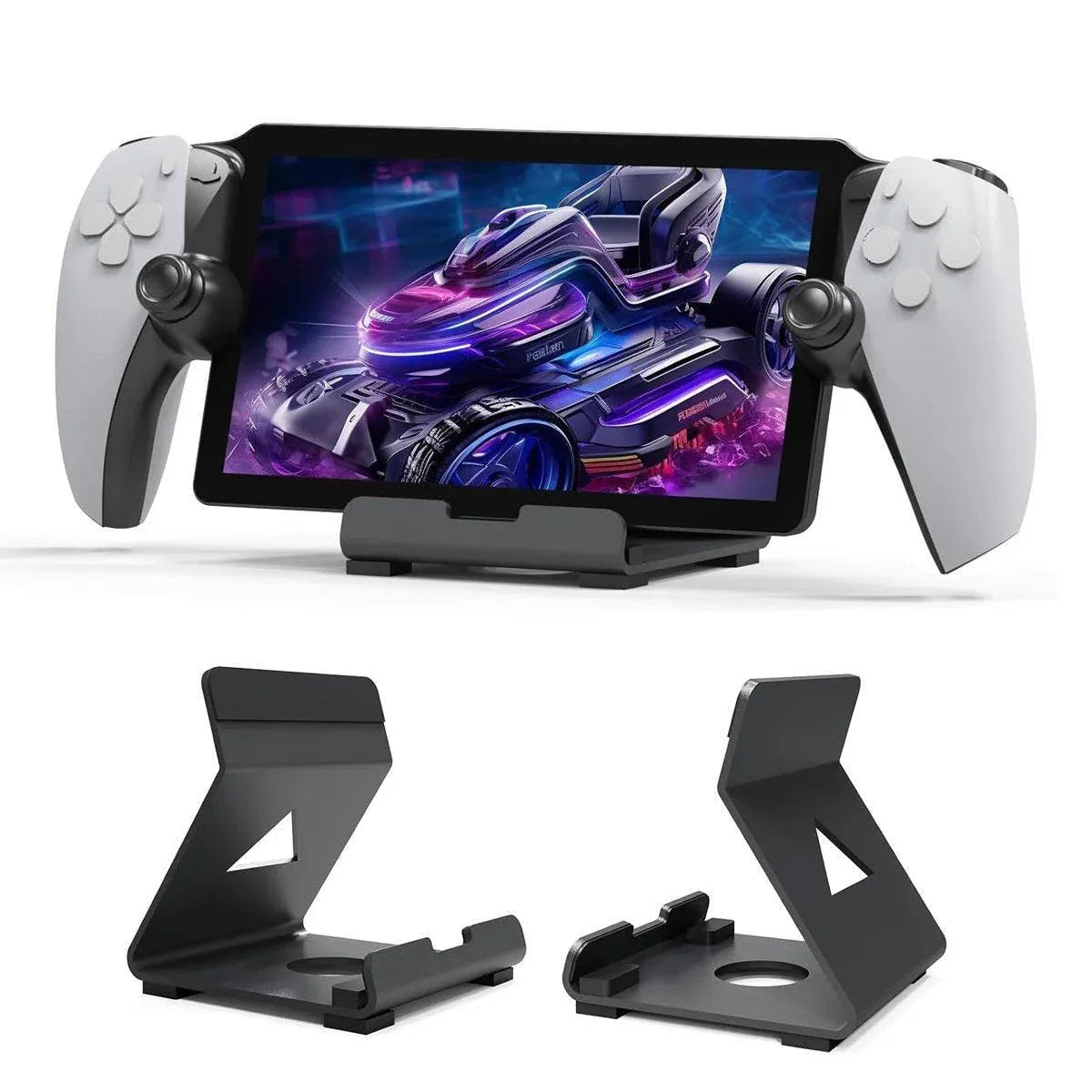 Handheld Device Desktop Stand Adjustable Dock for Switch Steam ROG Deck - Black