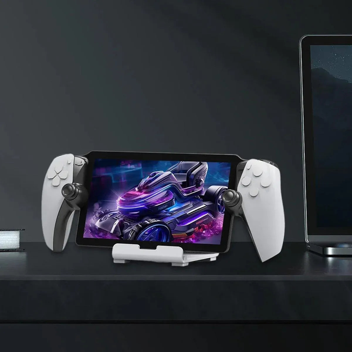 Handheld Device Desktop Stand Adjustable Dock for Switch Steam ROG Deck - White