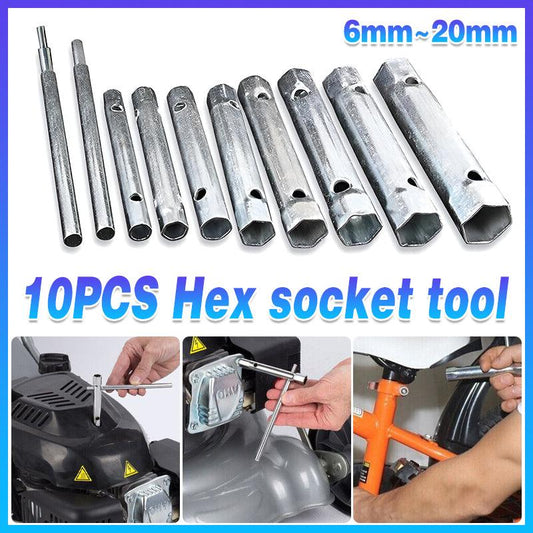 Spark Plug Wrench Set Hex Socket Spanner Tools for Bike Car and Home