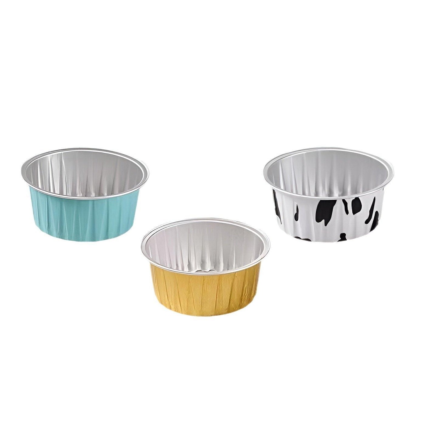 100Pcs Cake Tools Pudding Cake Aluminum Foil Baking Cups