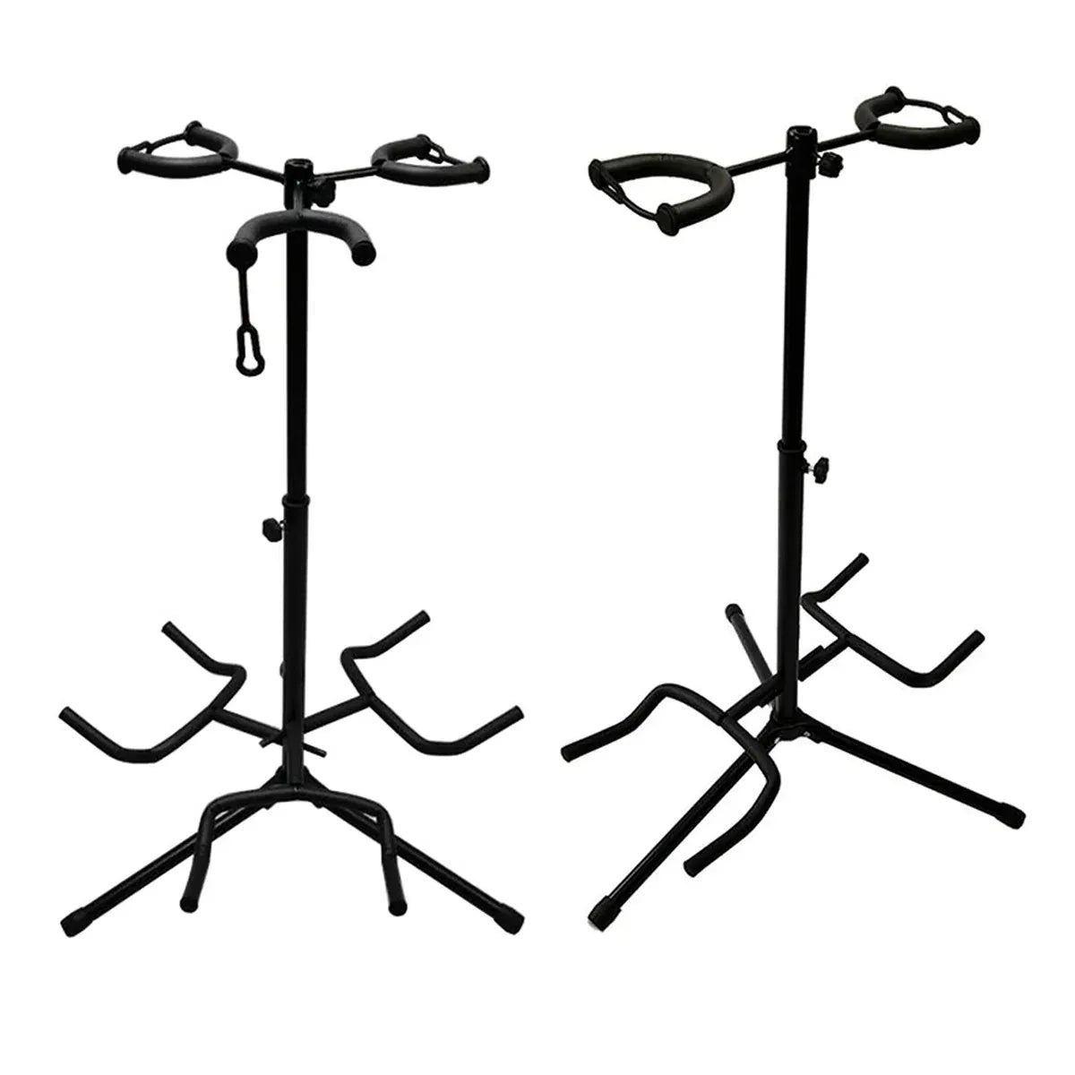 2/3Head Guitar Stand with Height Adjustment Foldable Holder Guitar Stand Bass - Dual-vertical type
