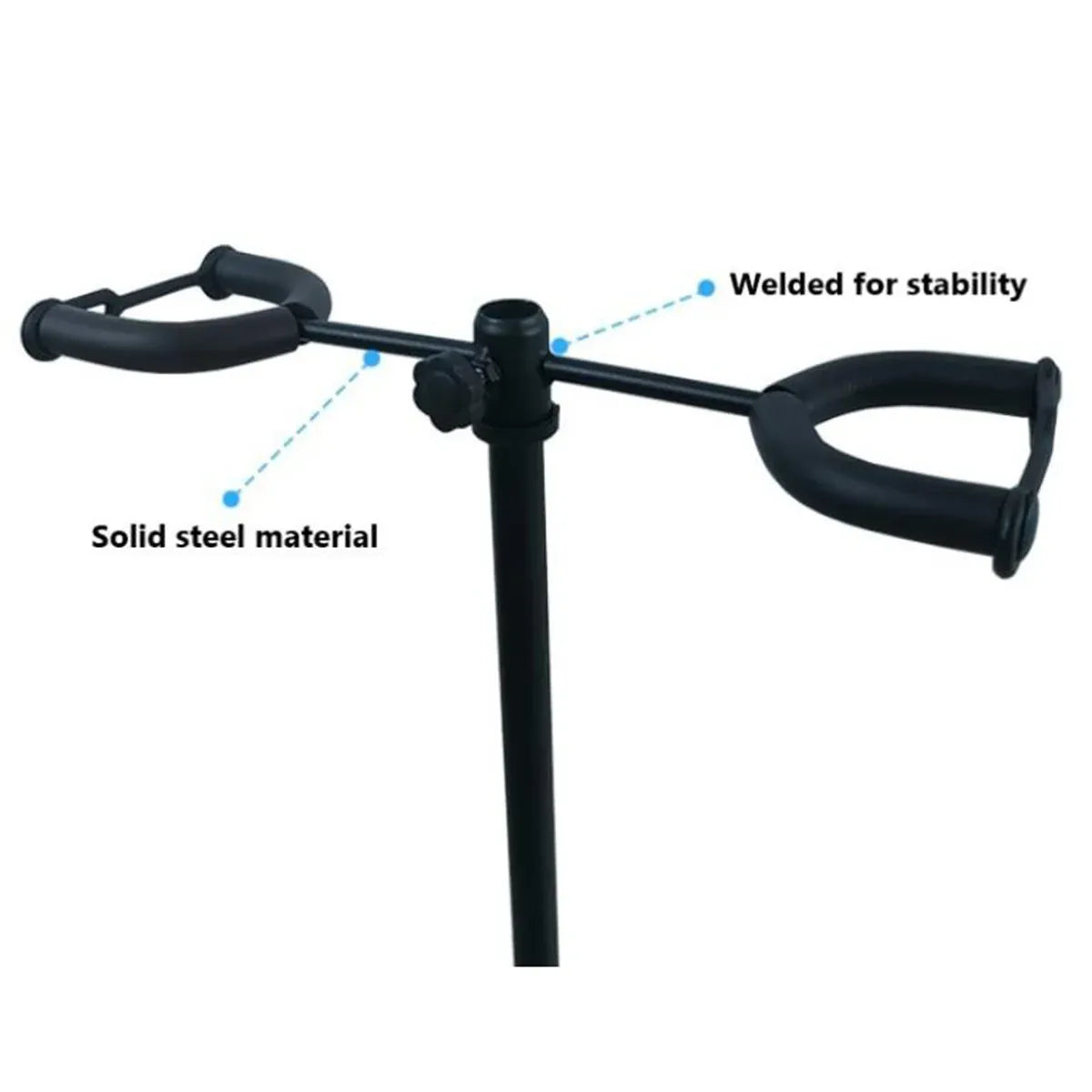 2/3Head Guitar Stand with Height Adjustment Foldable Holder Guitar Stand Bass - Dual-vertical type