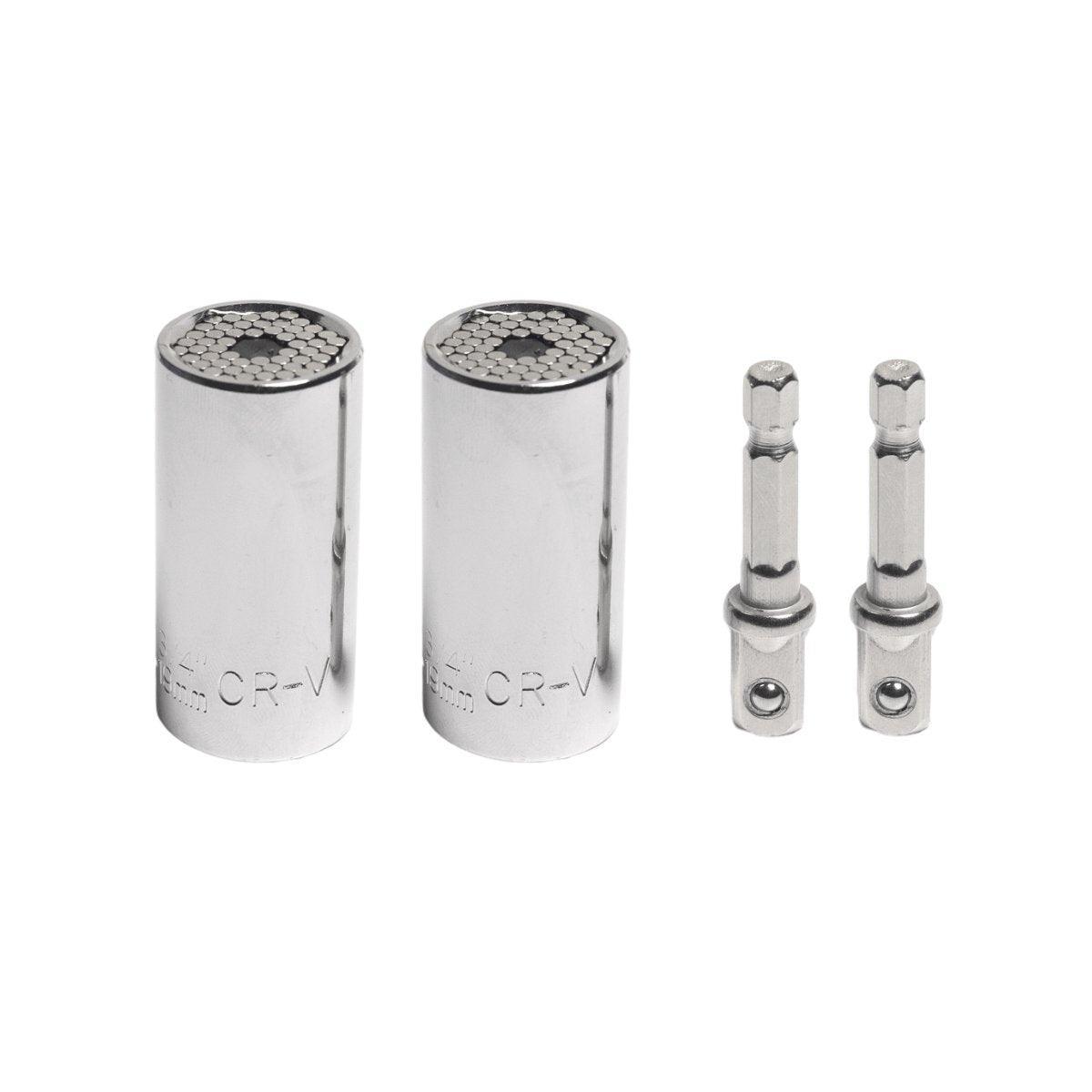 2PACK Universal Socket Grip Multi-Function Ratchet Wrench