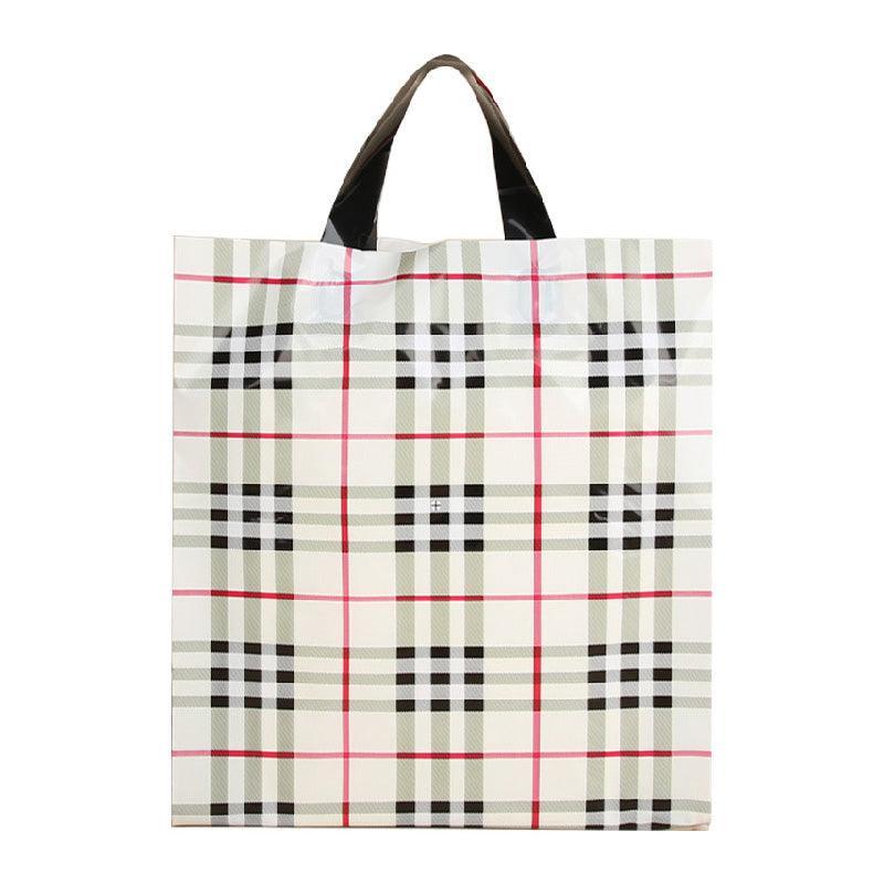 50x Reusable Plastic Tote Bag Eco Friendly Shopping Bags Durable