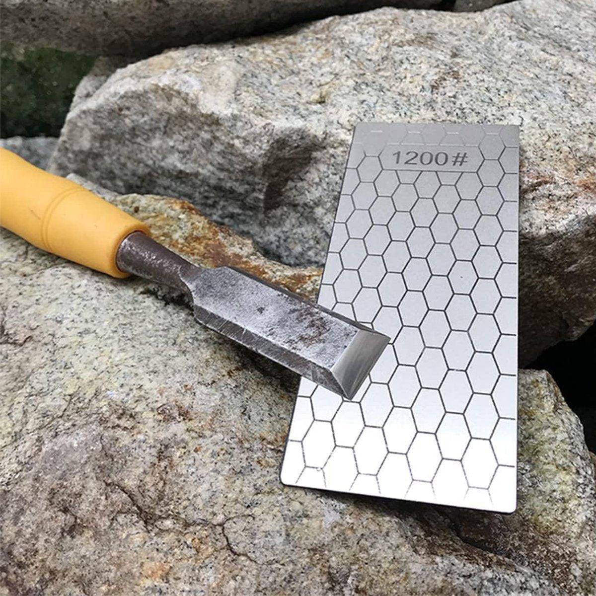 4pcs Diamond Knife Sharpener Sharpening Stone Honeycomb Grind