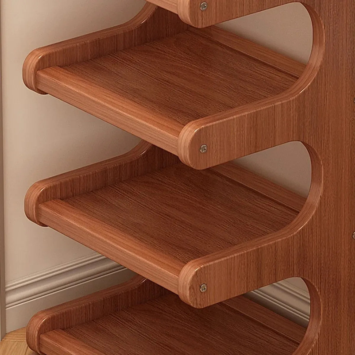 Small 5-Tier Shoe Rack Compact Shoe Storage Dustproof Space Saving Durable