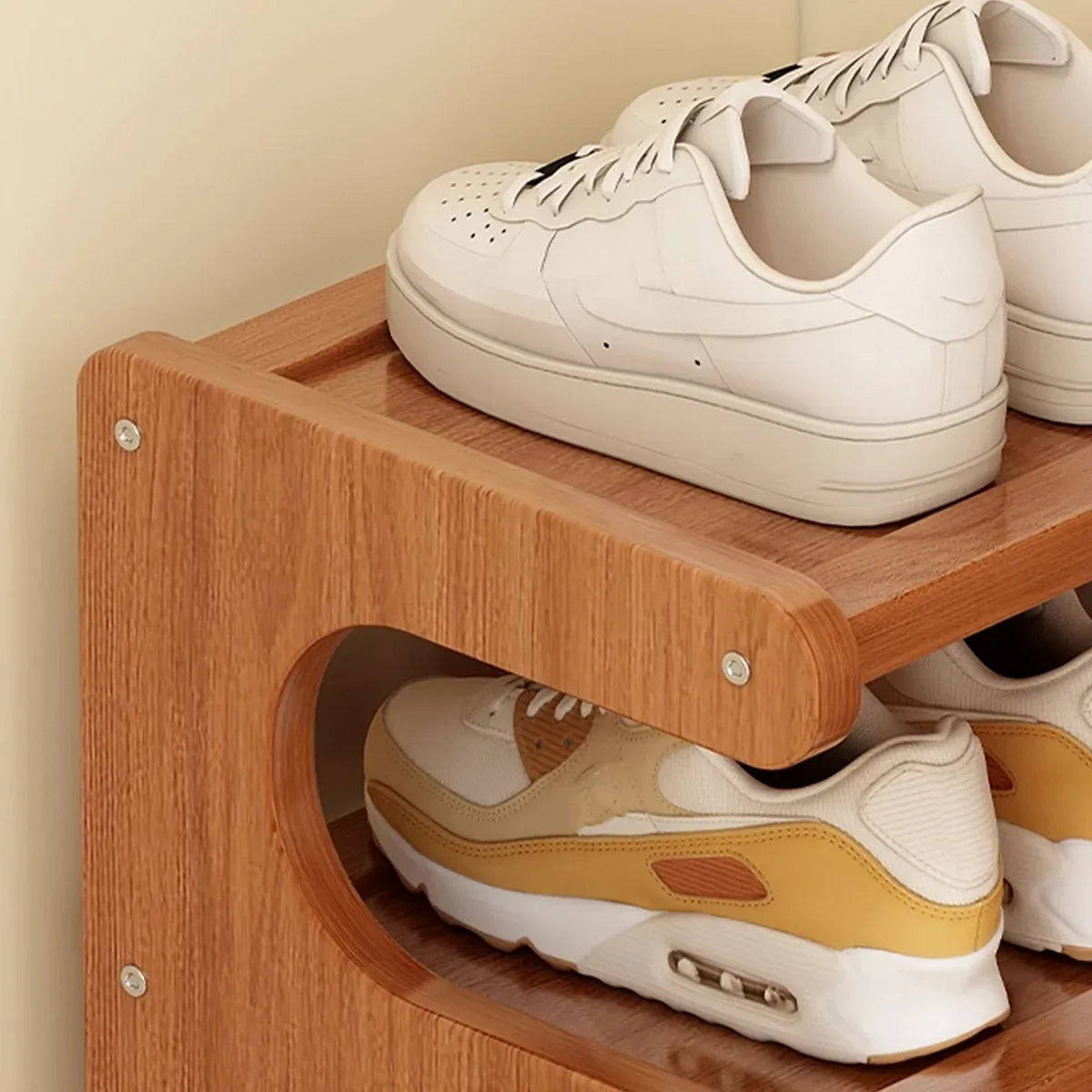 Small 5-Tier Shoe Rack Compact Shoe Storage Dustproof Space Saving Durable