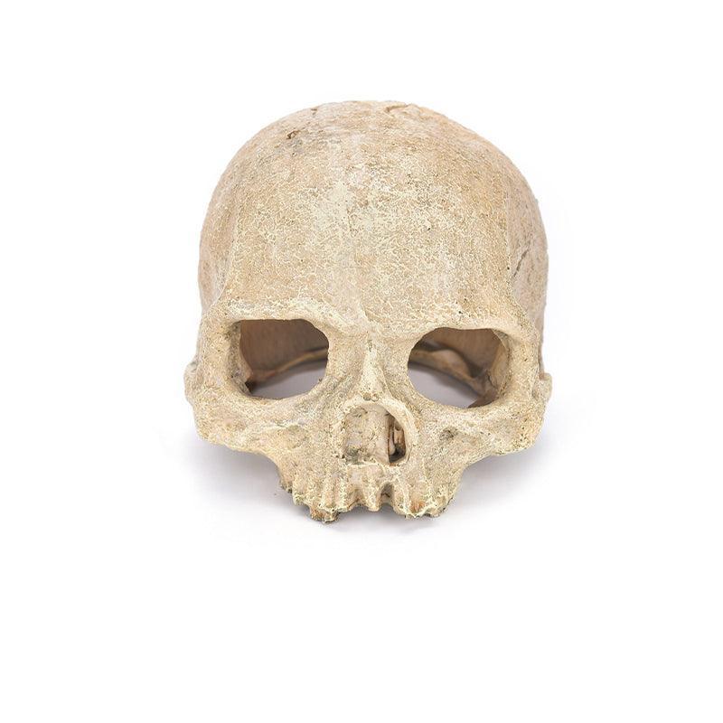 Artificial Fake Skull Head Bone Aquarium Ornament Fish Tank Decoration