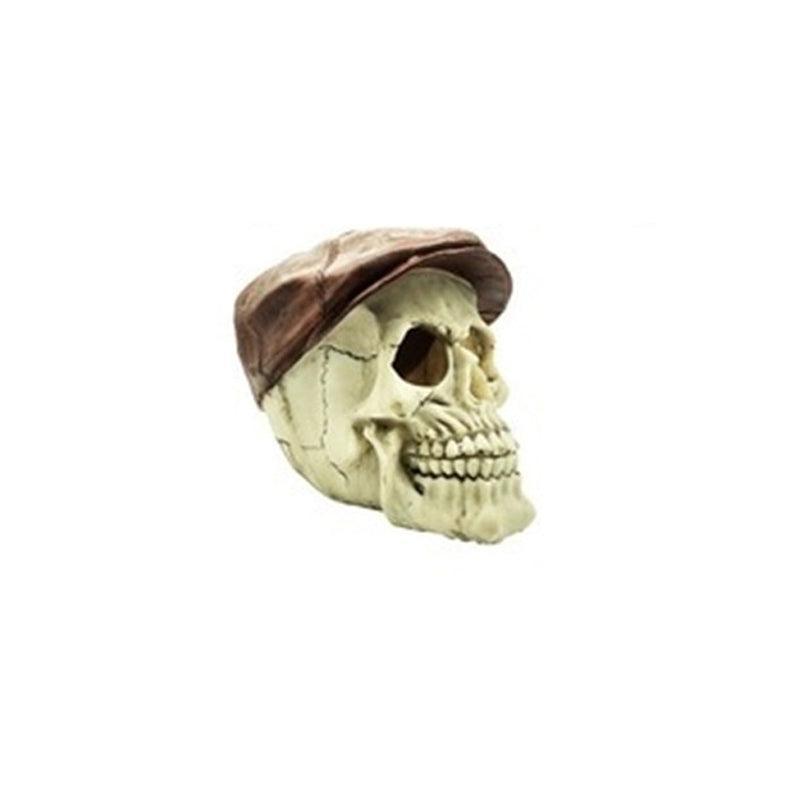 Artificial Fake Skull Head Bone Aquarium Ornament Fish Tank Decoration