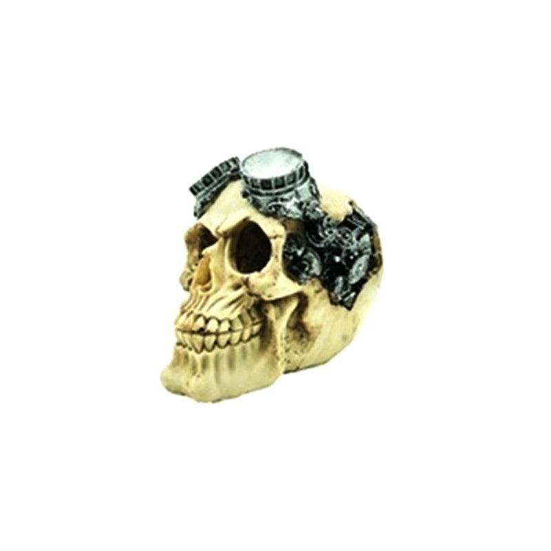 Artificial Fake Skull Head Bone Aquarium Ornament Fish Tank Decoration