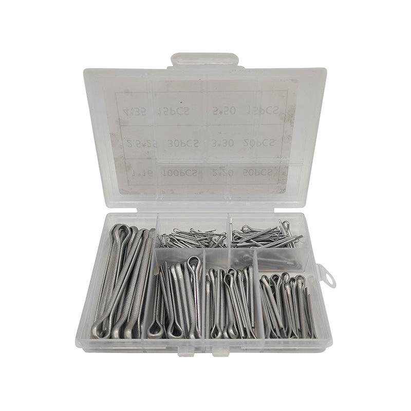 Cotter Pin Assortment Set Galvanised Iron Split Pins for Automotive Repairs