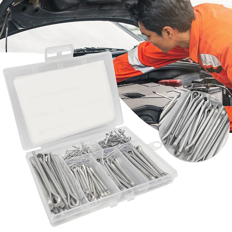 Cotter Pin Assortment Set Galvanised Iron Split Pins for Automotive Repairs