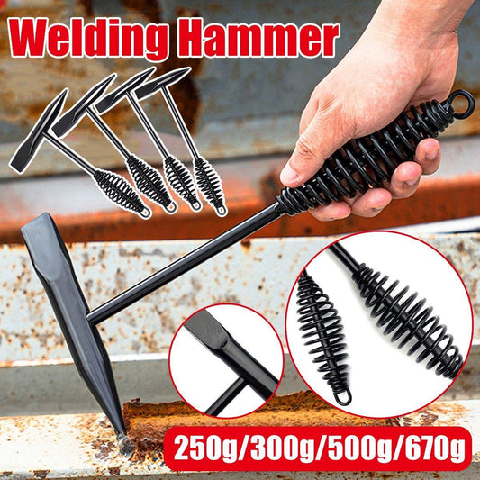 Welding Chipping Hammer Spring Handle Hold Heart Cleaning