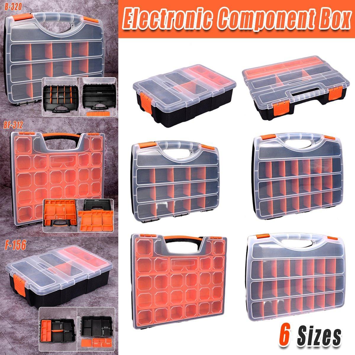 Clear Plastic Storage Box Multi Compartment Organizer