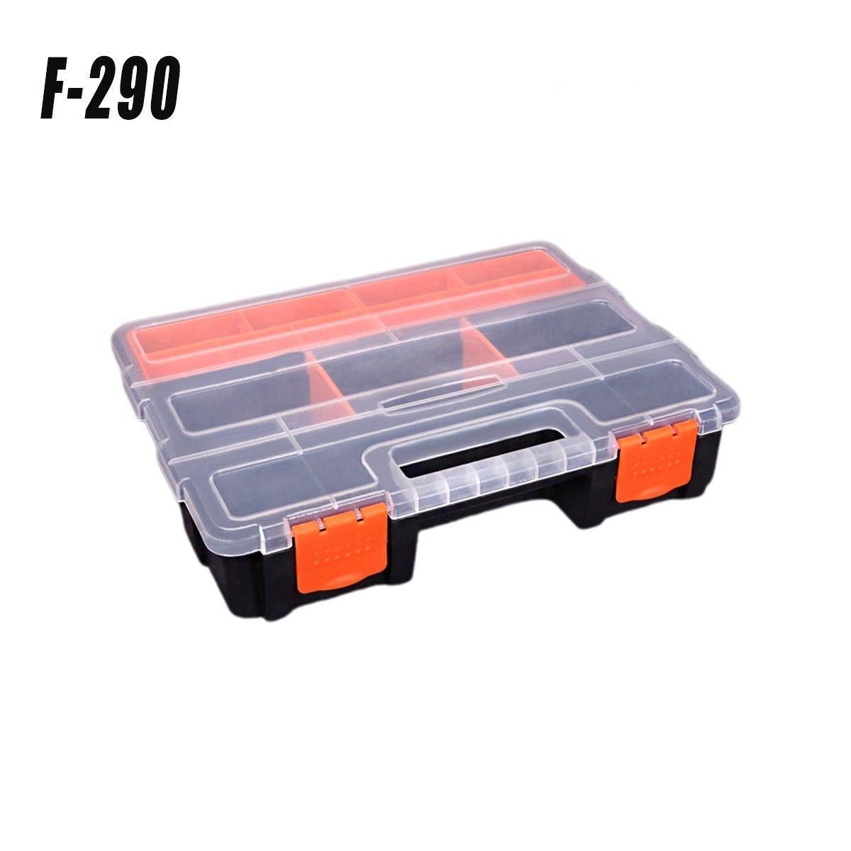 Clear Plastic Storage Box Multi Compartment Organizer
