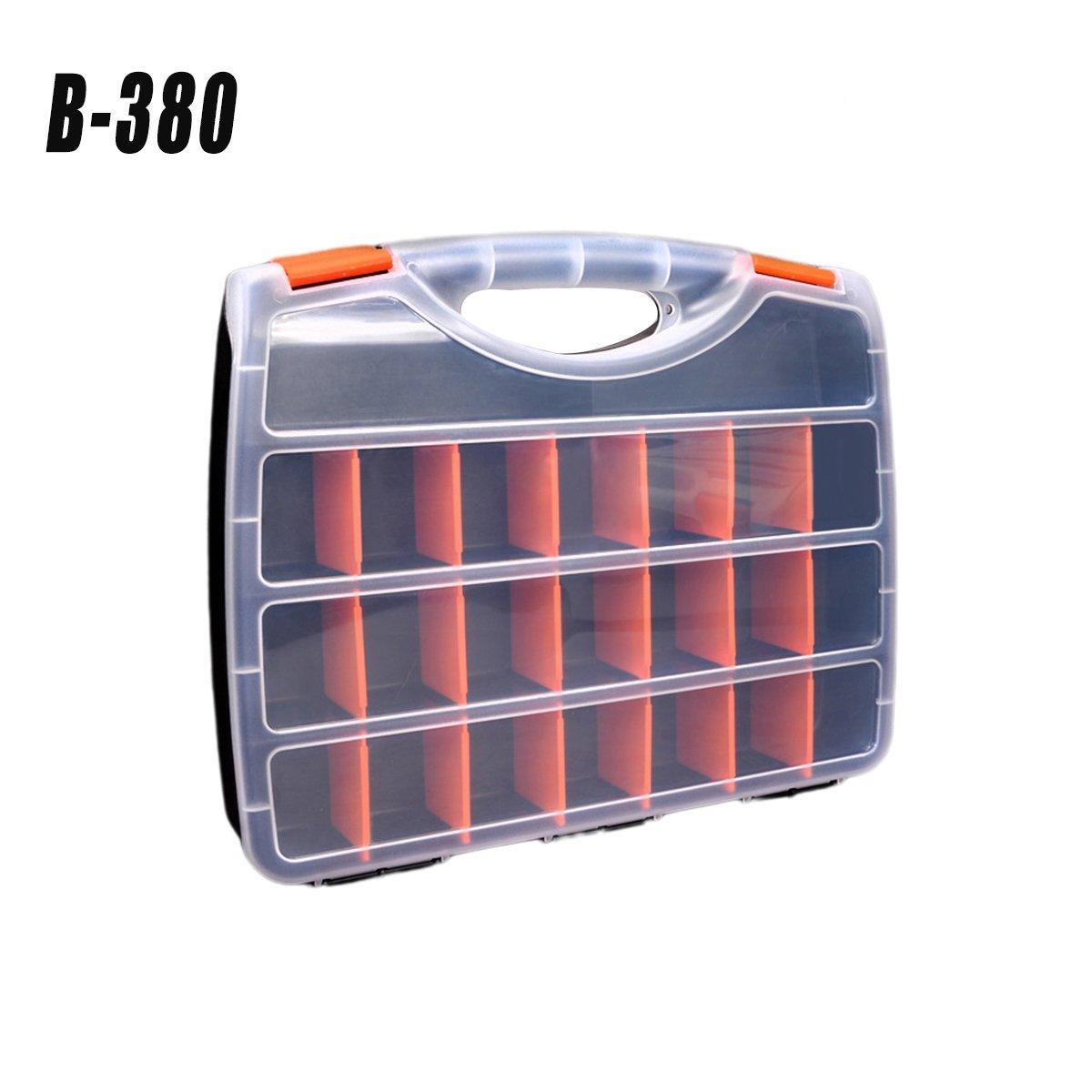 Clear Plastic Storage Box Multi Compartment Organizer