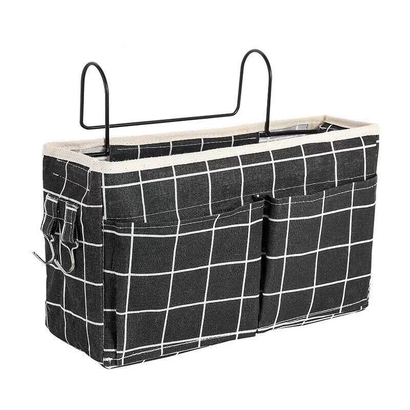 Hanging Bedside Storage Caddy with Pockets for Bunk Bed Dorm