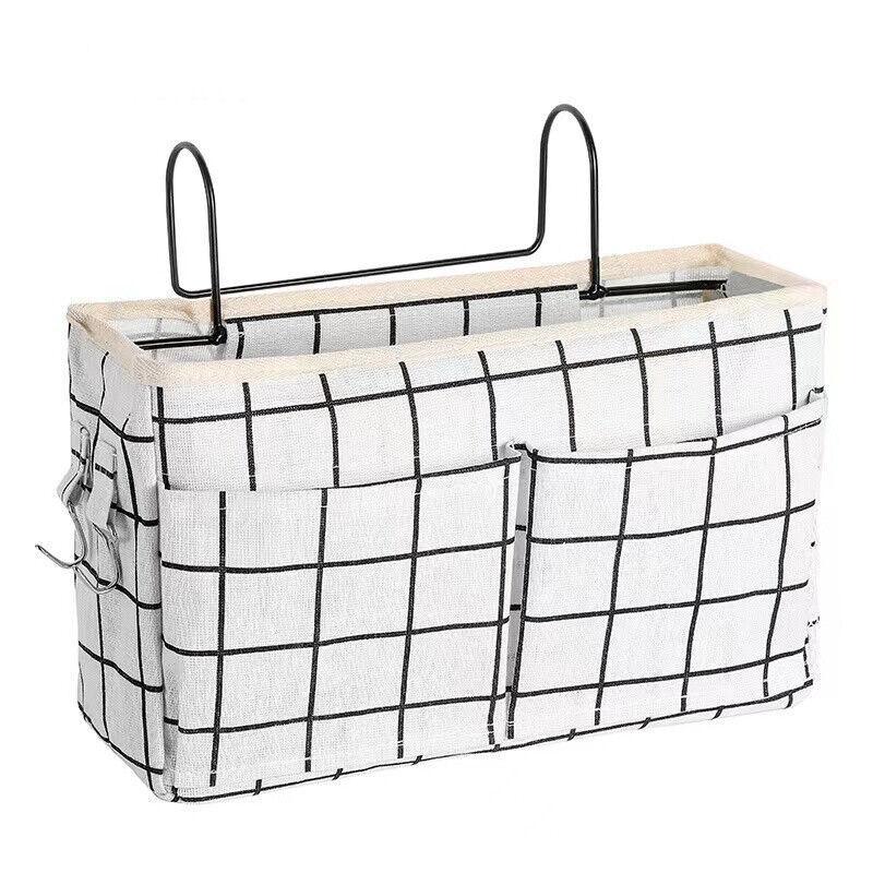 Hanging Bedside Storage Caddy with Pockets for Bunk Bed Dorm