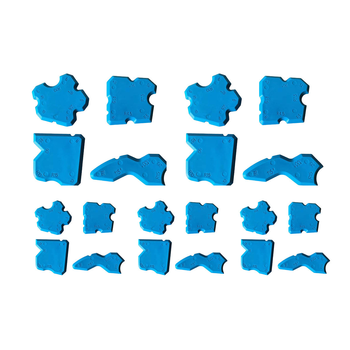 20pcs Caulk Smear Scraper Set Kitchen Bathroom Sink Sealant