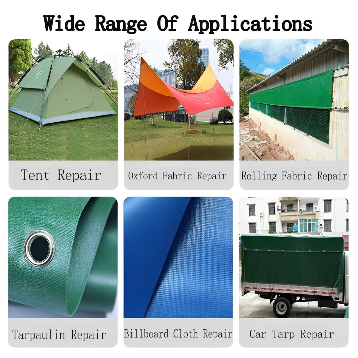 High Adhesive Tarpaulin Repair Tape Tent Awning Fix Patch Waterproof