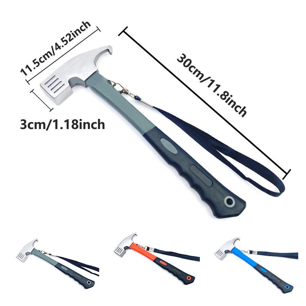 Outdoor Camping Hammer Tent Stake Puller Ground Hammer Heavy Duty