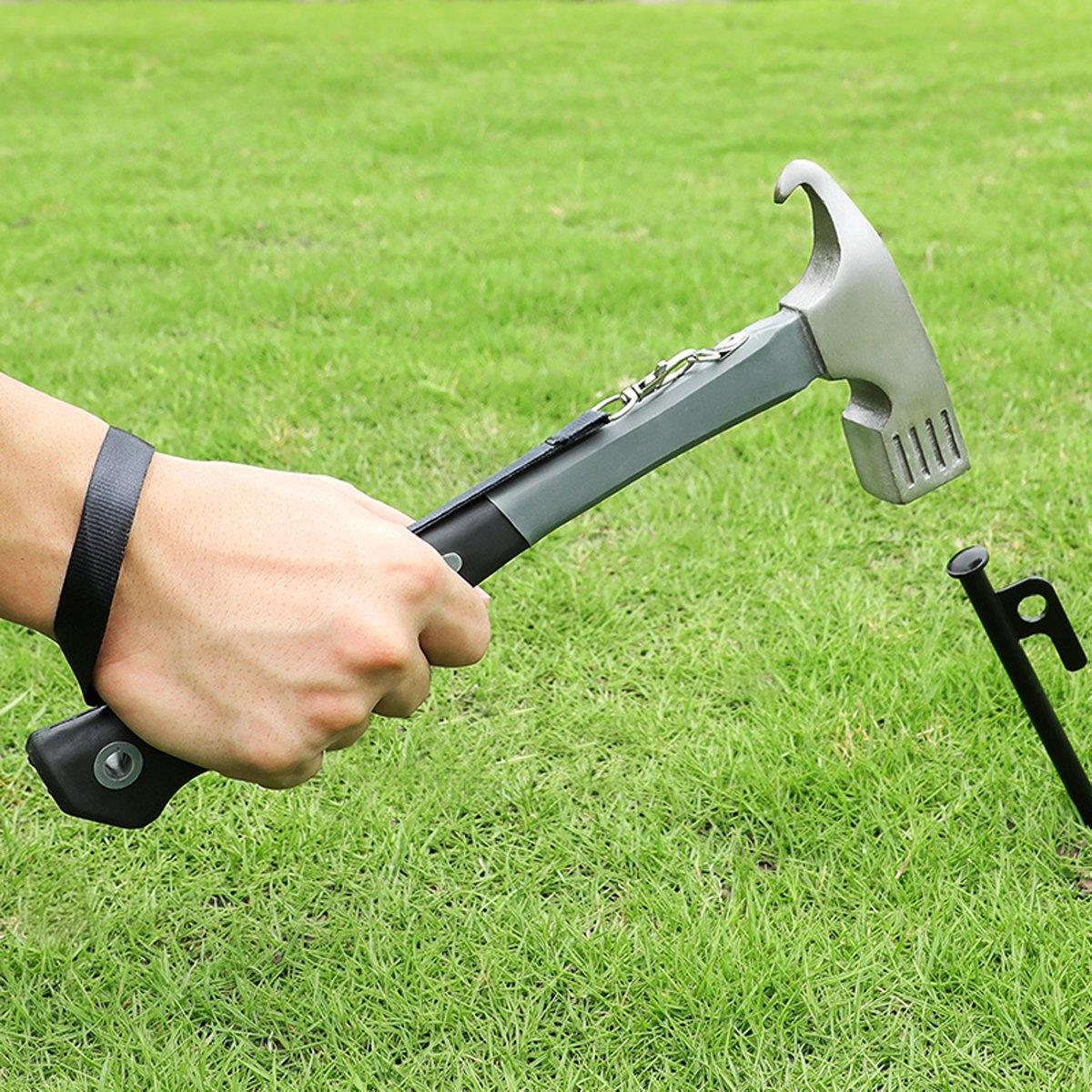 Outdoor Camping Hammer Tent Stake Puller Ground Hammer Heavy Duty